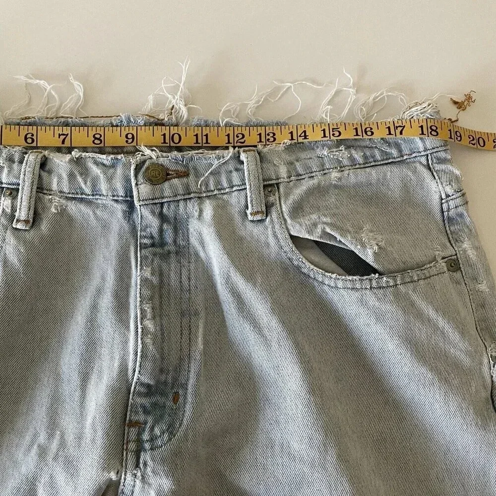Vintage Ralph Lauren Polo Jeans Co Wide Leg Y2K Skate Destroyed 36x26 Loose Fit